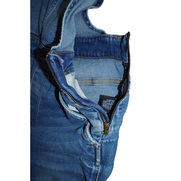 Madewell Denim Overalls Light Wash Distressed Size L Women’s Adjustable Straps - Picture 6 of 7